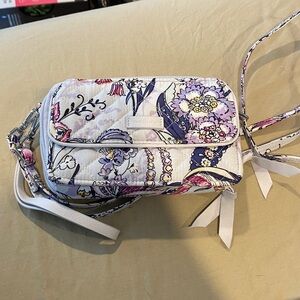 Vera Bradley RFID All In One Crossbody Wallet Hummingbird Park NWOT